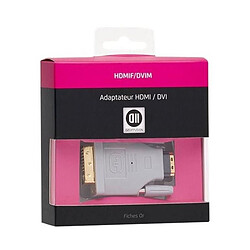 D2 Diffusion D2 Adaptateur transformant une prise HDMI mâle en prise DVI mâle et inversement 0 D2 Adaptateur transformant une prise HDMI mâle en prise DVI mâle et inversement 0