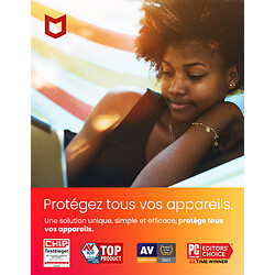 Acheter McAfee Total Protection 2022 - 1 an - 1 poste - Version dématérialisée