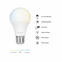 Acheter Hombli Ampoule connectée - LED 9W E27 - WiFi - Dimmable