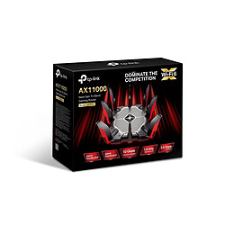 TP-LINK Archer AX11000 - 10756 Mbps Routeur gaming - 1 port WAN 2,5 Gbps - 8 ports LAN Gigabit - 2 ports USB 3.0 de type A et C - 1,8 GHz