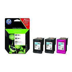 HP N°301 - Mulitpack E5Y87EE - Noir, Cyan, Magenta, Jaune