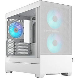 Fractal Design POP MINI AIR RGB WHITE TG CLEAR TINT Boîtier Mini Tour Blanc avec fenêtre en verre trempé