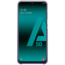 Avis Coque rigide violette et transparente Evolution Samsung pour Galaxy A50 A505