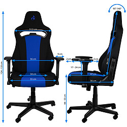 Nitro Concepts E250 Gaming Chair - Noir/Bleu