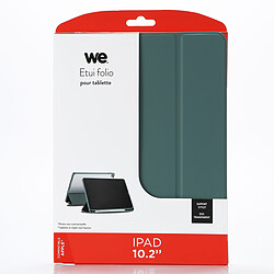 Acheter WE Étui Folio Compatible iPad 9e Génération 2021/iPad 8e Génération 2020/iPad 7e Génération 2019, Etui de Protection à Rabat avec Support, Dos Transparent, Support pour Stylet iPad 10.2 Pouces, Vert Sapin