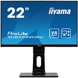 Avis IIYAMA 21,5' ULTRA MINCE, dalle VA, 1920x1080, 250cd/m2, haut-parleurs DisplayPort, HDMI, VGA, 4ms, USB 2x2.0, pied réglable en hauteur