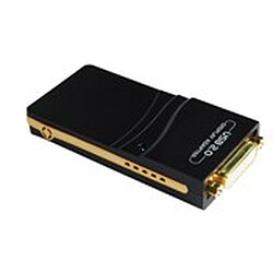 MCL Convertisseur USB 2.0 vers DVI avec adaptateur HDMI et VGA 1920x1200