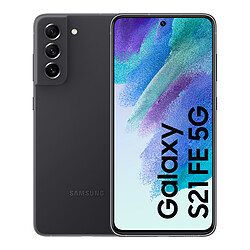 Samsung Galaxy S21 FE - 5G - 6/128 Go - Graphite Smartphone 6,4" Super AMOLED FHD+ 120Hz - Snapdragon 888 - 5G - RAM 6 Go - 4500 mAh - Charge rapide 25W - 32MP - Android 12