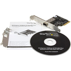 StarTech.com Carte réseau PCI Express à 1 port fibre optique 10 Gigabit Ethernet avec SFP+ ouvert - Adaptateur NIC PCIe x4 pas cher