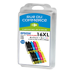 Rue du Commerce Pack de 10 cartouches compatibles Epson T1636 - Stylo Plume