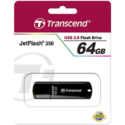 Acheter Transcend JetFlash 350 - 64 Go Noir