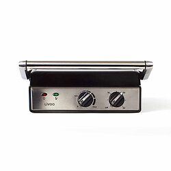 Livoo Grill électrique viande et panini 2000W - noir pas cher