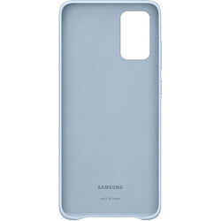 Samsung Coque en cuir pour Galaxy S20+ Bleu