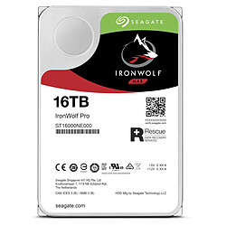 Acheter Seagate Technology Ironwolf 16 To - 3.5'' SATA III 6 Go/s - Cache 256 Mo