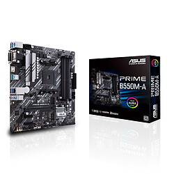 ASUS PRIME B550M-A Carte mère Micro ATX - Socket AM4 - AMD B550 - 4x DDR4 - SATA 6Gb/s + M.2 - USB 3.1 - PCI-Express 4.0 16x