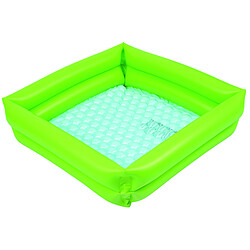 Carrefour Piscine gonflable rect 93X24 Piscine gonflable rectangulaire 93 x 93 x 24 cm - Couleur vert.