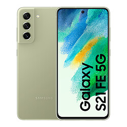 Samsung Galaxy S21 FE - 5G - 6/128 Go - Olive Smartphone 6,4" Super AMOLED FHD+ 120Hz - Snapdragon 888 - 5G - RAM 6 Go - 4500 mAh - Charge rapide 25W - 32MP - Android 12