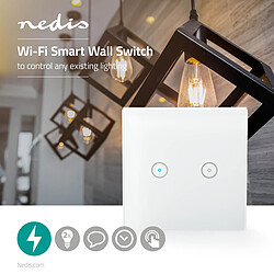 Avis NEDIS Interrupteur d'Éclairage Intelligent Wi-Fi - Double