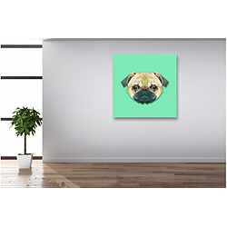 DECLIKTABLEAU Tableau Animaux Tete De Bulldog 80X80 