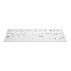 Cherry AK-C8100F-FU1-W/FR Clavier sans fil format standard lavable USB blanc