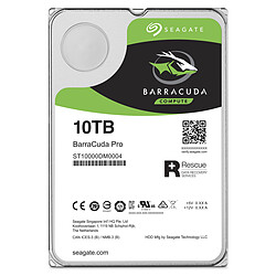 Seagate Technology BarraCuda Pro 1 To 3.5'' SATA III (6 Gb/s) Cache 256 Mo Disque dur interne SATA III (6 Gb/s) 3.5'' 7200 Tr/min cache 256 Mo ST10000DM0004