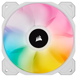 Corsair Ventilateur PWM 120mm iCUE SP120 RGB ELITE Performance - Blanc