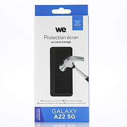 WE Verre Trempé pour SAMSUNG GALAXY A22 5G] - Film Protection Ecran Anti-Rayures - Anti-Bulles d'Air - Ultra Résistant - Dureté 9H Glass