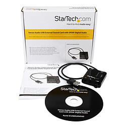 StarTech.com Carte son externe USB avec audio SPDIF numérique - Convertisseur DAC USB audio pas cher