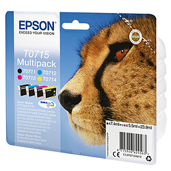 Epson T0715 Multipack - noir, jaune, cyan, magenta