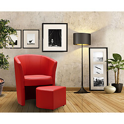 Avis 3S. x Home Fauteuil Cabriolet Repose Pieds Rouge BUZZ