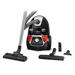 Rowenta Aspirateur avec sac Compact Power Parquet RO3955EA Aspirateur avec sac - 3 L - 750 W - Classe A - 79 dB - Noir/Rouge