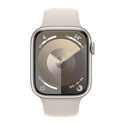 Apple Watch Series 9 GPS + Cellular 45 mm avec boîtier en aluminium Stellaire et bracelet sport Stellaire S/M