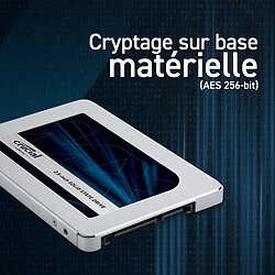 SSD Crucial MX500 4 To 3D NAND (2,5 pouces / 7mm) pas cher