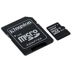 Kingston Carte Micro SDHC 32Go - avec adaptateur SD