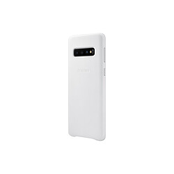 Avis Samsung Coque Cuir Galaxy S10 - Blanc