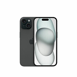 Apple iPhone 15 - 5G - 6/256 Go - Noir · Reconditionné Écran Ceramic Shield Super Retina XDR de 6,1" - 5G - Puce A16 Bionic - Système photo pro - Compatible accessoires MagSafe - iOS 17