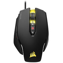 Corsair M65 Pro Noire - RGB Souris gamer - Rétroéclairage - Filaire - USB - capteur optique - 12000 dpi - 8 boutons - Droitier - Noire