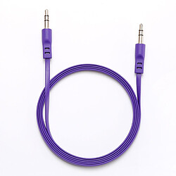 WE Câble Auxiliaire Audio Jack/Jack 3,5mm Mâle Mâle Plat 1m50 - très résistant - Compatible avec les casques Beats, iPhone iPad iPod Casque HiFi Autoradio Smartphone Tablette MP3 - Violet