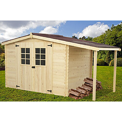 HABRITA abri de jardin en bois Montana-Bucher 4,15 x 2,04 m