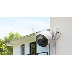 EZVIZ Caméra de vidéosurveillance connectée - H3C - Extérieur - Blanc pas cher