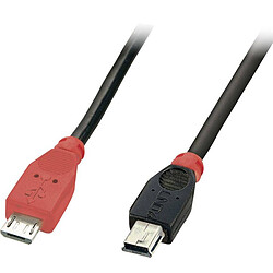 Avis Lindy 31717 Câble USB Micro-B/Mini-B OTG 0,5 m Noir