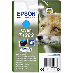 Epson C13T12824012 cartouche d'encre cyan ''RENARD'' série T1282 authentique - DURABrite Ultra C