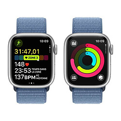 Apple Watch Series 9 GPS + Cellular, boîtier en aluminium minuit de 45 mm, boucle Sport minuit pas cher