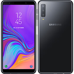 Samsung Galaxy A7 - 64 Go - Noir · Reconditionné Smartphone 6'' FHD+ Super AMOLED - 4G - 64 Go - Android 8.0 - Appareil photo principal Triple capteur - Lecteur dÃƒÂ¢Ã¢â€šÂ¬Ã¢â€žÂ¢empreinte digitale latéral - Reconnaissance faciale