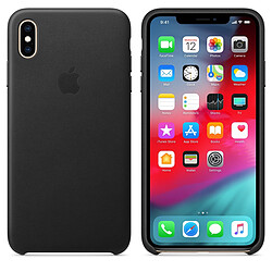 Apple Coque en cuir pour iPhone XS Max - Noir