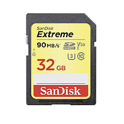 Sandisk Carte mémoire Extreme - 32 Go SDHC Carte mémoire SDHC 32 Go