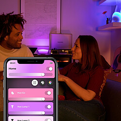 Philips Hue Lot de 2 lampes à poser connectées Hue Go portables - White & Color Ambiance - V2 - Sur batterie pas cher