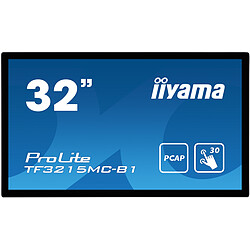 iiyama 31,5'' LED TF3215MC-B1 Ecran PC Bureautique - 1920x1080 - Dalle IPS - 8 ms - 70 Hz - HDMI/VGA