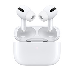 Apple AirPods Pro Écouteurs sans fil - True wireless - Réduction de bruit active - IPX4 - Autonomie jusqu'à 24h - Avec boitier de charge sans fil