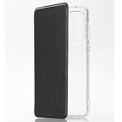 WE Etui folio DOS TRANSPARENT SAMSUNG GALAXY A33 5G: Rabat noir - dos transparent - léger - ultra-fin – accès caméra - porte-carte